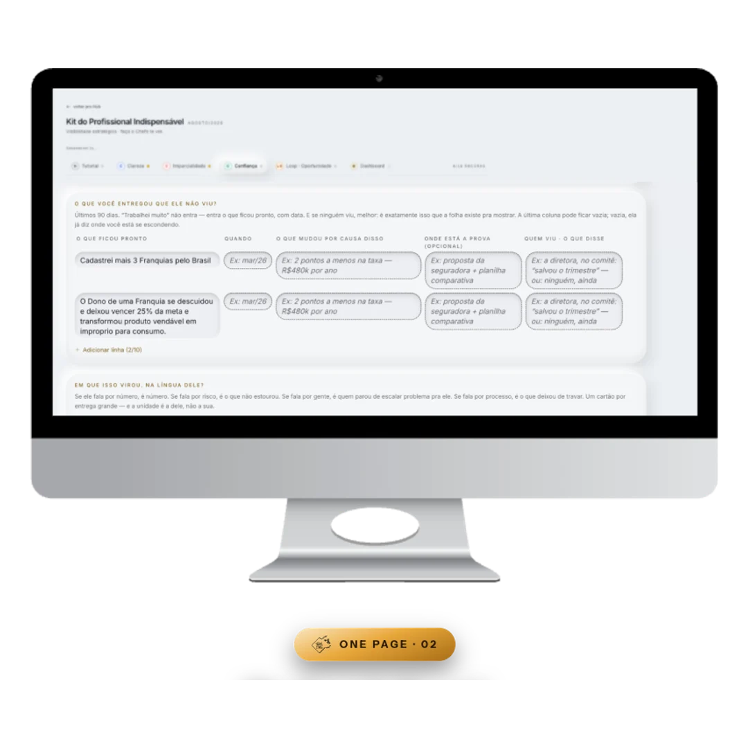 Monitor mostrando a tabela de entregas com data, resultado e onde está a prova
